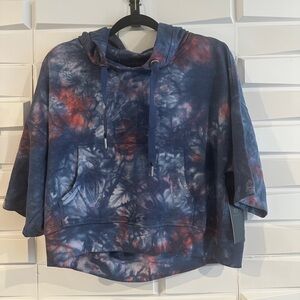 Mono B Oversized Cropped Tie-Dye Hoodie Sweatshirt Size S, M & L NWT